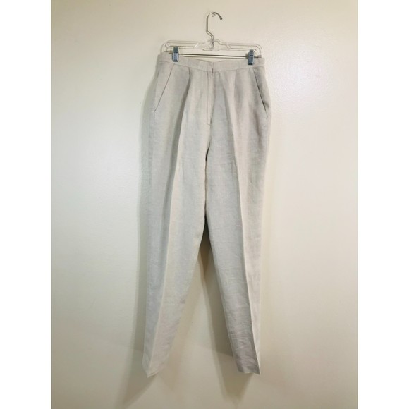 Preview Collection Women's 100% Linen Fully Lined Pants, Size 12 - Picture 1 of 4